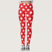 Leggings Le Père Noël en rouge (Devant)