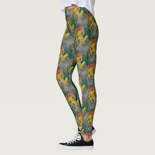 Leggings Le perroquet caïque à ventre blanc (Gauche)
