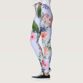 Leggings Le perroquet parmi les fleurs (Gauche)