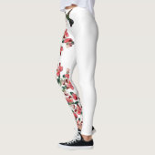 Leggings Le pois doux d'oiseau de colibri fleurit des (Gauche)