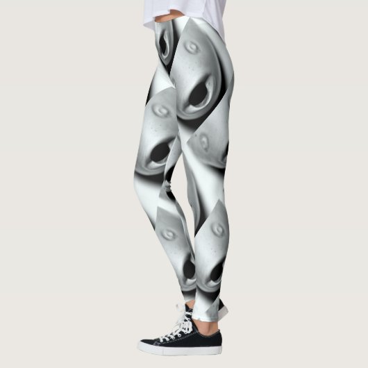 Leggings le poisson dirige le gris (Gauche)