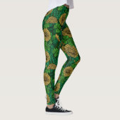 Leggings Le pré en vert et jaune (Droite)