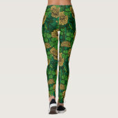 Leggings Le pré en vert et jaune (Dos)