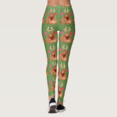 LEGGINGS LE RENNE DE NOËL AIME DES FEMMES DE SUCRERIE DE (Dos)