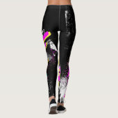 Leggings Le requin bleu des années 80 et 90 (Dos)