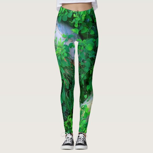 Leggings le résumé part du vert (Devant)