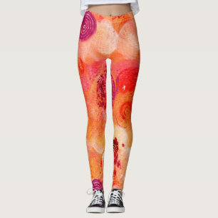 Leggings Le résumé peint éclabousse et des remous peints