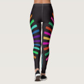Leggings Le rétro soleil de couleurs (Dos)