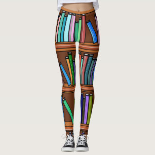 Leggings Le rêve des amateurs de livres en bleu multicolore