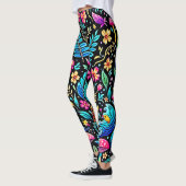 Leggings Le rêve enchanté de la forêt de champignons (Gauche)