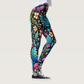 Leggings Le rêve enchanté de la forêt de champignons (Droite)