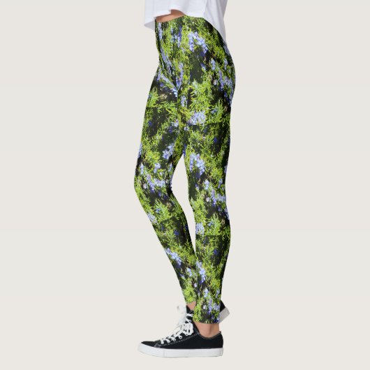 Leggings le romarin fleurit le vert (Gauche)