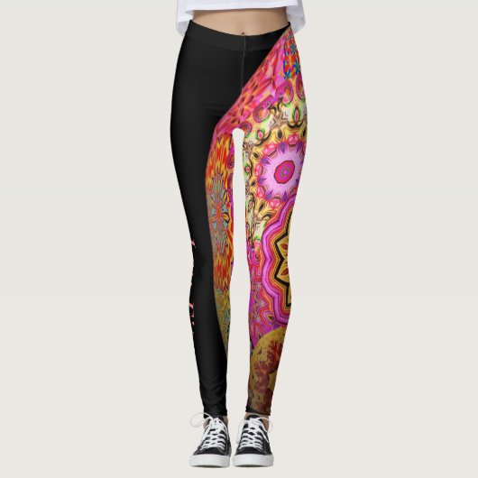Leggings Le rose brillent (Devant)