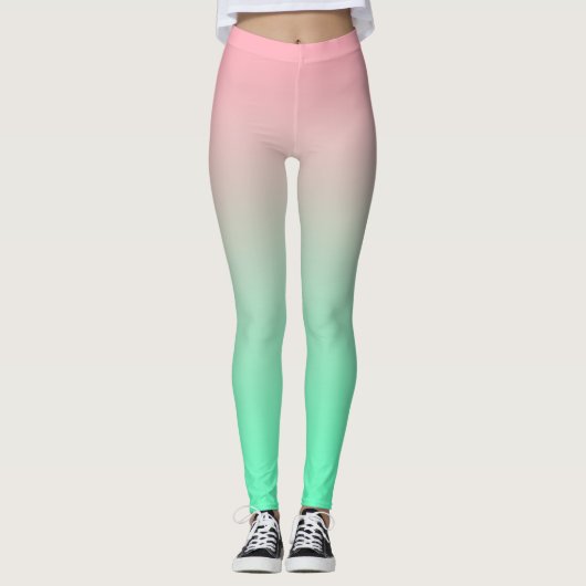 Leggings Le rose pastel et le vert pâle devraient toujours (Devant)