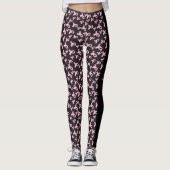 Leggings Le ruban de soutien contre le cancer du sein JETTE (Devant)