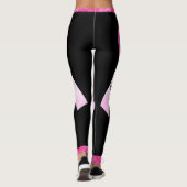 Leggings Le ruban rose personnalise le cancer du sein survi (Dos)