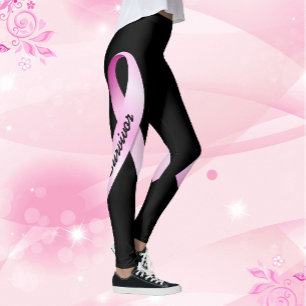 Leggings Le ruban rose personnalise le cancer du sein survi