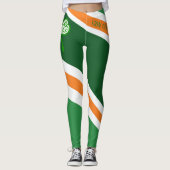Leggings Le saint Patrick crient Erin vont Bragh barré (Devant)