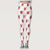 Leggings Le sang effrayant de Halloween éclabousse Bloody (Devant)