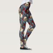 Leggings Le secret de Raven. Illustration gothique sombre e (Droite)