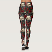 Leggings Le secret de Raven. Illustration gothique sombre e (Dos)