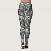 Leggings Le secret de Raven. Illustration gothique sombre e (Dos)