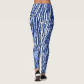 Leggings Le Shibori japonais Indigo tripe l'encre d'art (Dos)
