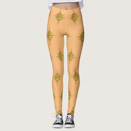 Leggings Le soleil et la lune (Devant)