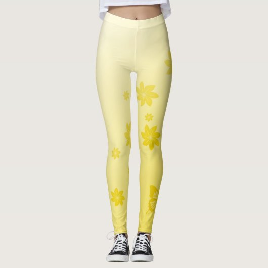 Leggings Le soleil fleurit des papillons de n (Devant)