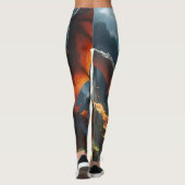 Leggings "Le souffle d'Inferno : la flamme du dragon" (Dos)