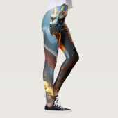 Leggings "Le souffle d'Inferno : la flamme du dragon" (Droite)
