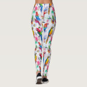Leggings Le style d'aquarelle Parrots 2 (Dos)