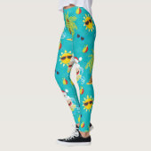 Leggings Le surf du Père Noël pour Noël tropical (Gauche)
