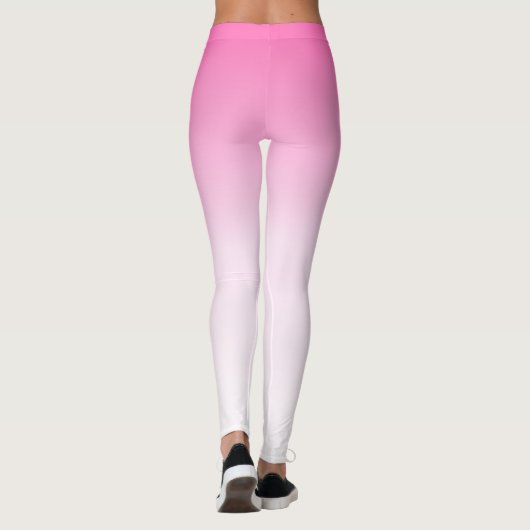 Leggings Le teint rose en blanc (Dos)