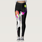 Leggings le tennis unicorn girrleplayer venin (Devant)