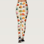 Leggings Le thème de Noël du camping pour Camper (Dos)