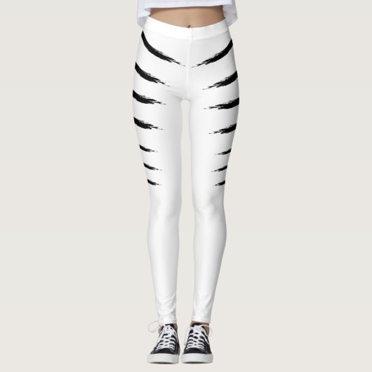 Leggings Le tigre blanc barre des guêtres (Devant)