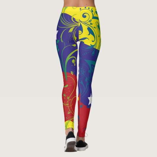 Leggings Le Vénézuéla mon Drapeau VEN01 (Dos)