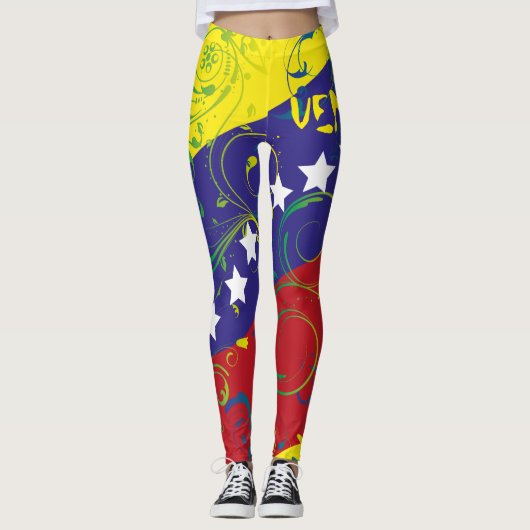 Leggings Le Vénézuéla mon Drapeau VEN01 (Devant)