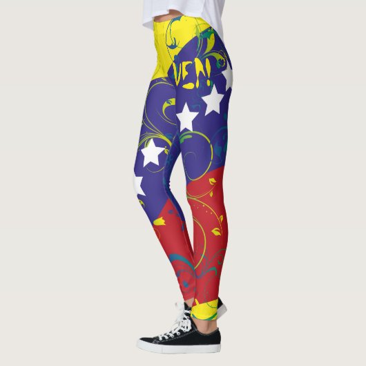 Leggings Le Vénézuéla mon Drapeau VEN01 (Gauche)