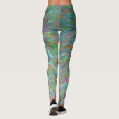 Leggings Le vert émeraude éclate abstrait (Dos)