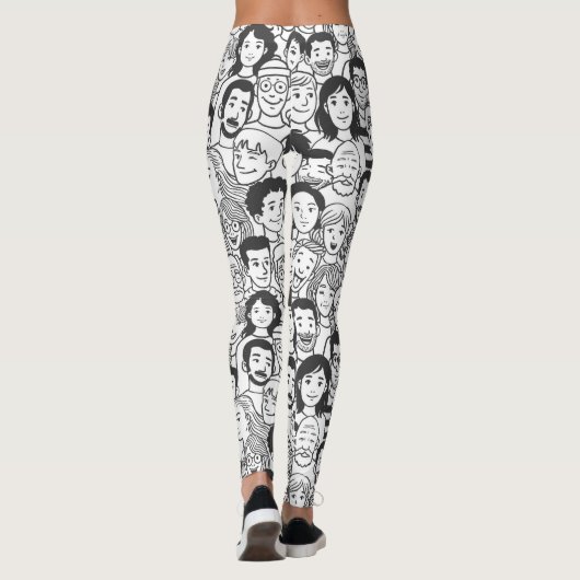 Leggings Le visage des gens (Dos)