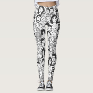 Leggings Le visage des gens