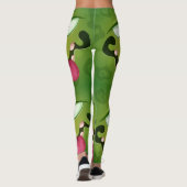 Leggings Le visage fou du monstre vert (Dos)