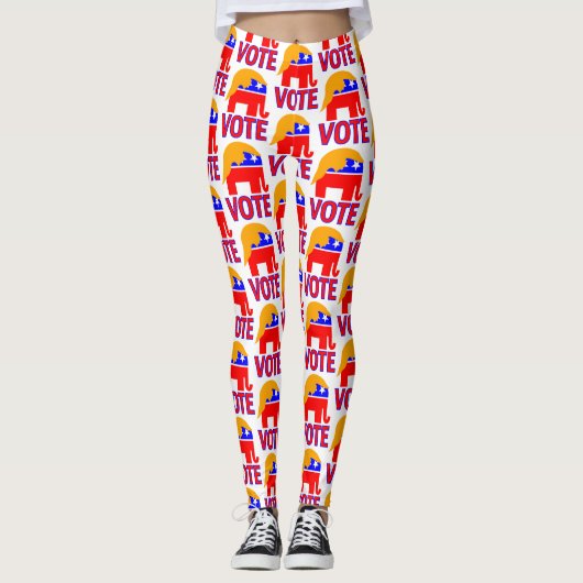 Leggings le vote républicain de l'éléphant trump 2020 (Devant)