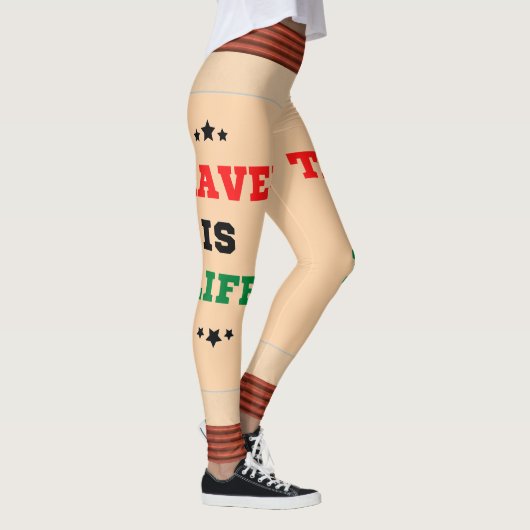 Leggings Le Voyage, c'est de la vie (Droite)