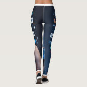 Leggings Le Web numérique : une représentation visuelle de (Dos)