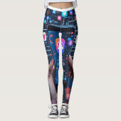 Leggings Le Web numérique : une représentation visuelle de (Devant)