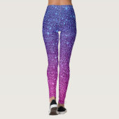 Leggings Le yoga d'Athleisure de parties scintillantes de (Dos)
