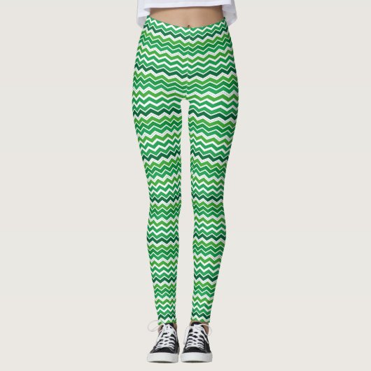 Leggings Le zigzag de St Patrick (Devant)